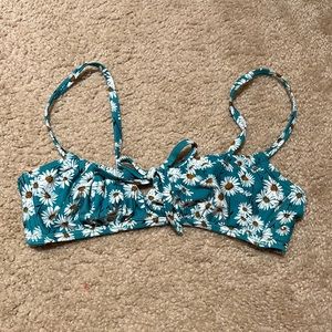 Floral swim top